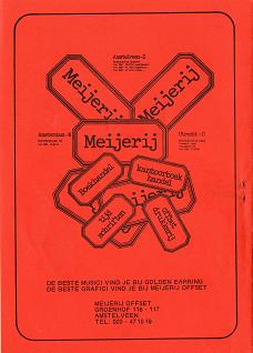 Golden Earring fanclub magazine 1977#4 back cover